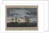 Den engelske Kutterbrig: 'Seagull', Captain Cathcart... den 19 July 1808, med Orlogs Briggen Lougen.... by N Truslev