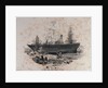 A West India Steam Packet in dock by Prior