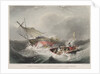 Wreck of the Forfarshire steamer on one of the rocks of the Ferne Islands as she appeared at day-break on the morning of the 7 September 1838 by John Wilson Carmichael