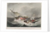 Wreck of the Forfarshire steamer on one of the rocks of the Ferne Islands as she appeared at day-break on the morning of the 7 September 1838 by John Wilson Carmichael