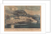 Terrific Collision, between the Steamboats Dean Richond and C. Vanderbilt near Rondout, on the Hudson River, Sept 19th 1867 by which the Dean Richmond was sunk, and several lives lost by Currier & Ives