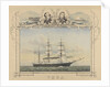 The steam vessel 'Vega' with portraits of A. E. Nordenskiold and A. L. Palander by unknown