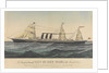 The Magnificent Steamship 'City of New York' of the Inman Line by Currier & Ives