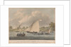 The 'Don Giovanni' beating the 'Spitfire' in a match sailed above bridge, on the 1 June, 1824, for 50 sovereigns by William Joy