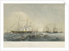 The embarkation at Gravesend of the Prince and Princess Frederick William of Prussia, in HMY 'Victoria & Albert' by Walter William May