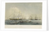 The embarkation at Gravesend of the Prince and Princess Frederick William of Prussia, in HMY 'Victoria & Albert' by Walter William May