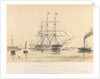 The 'Kent' (1853), 1000 tons, being towed past Gravesend by Thomas Goldsworth Dutton