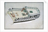 Diagram and section of the well and poop decks of HMS 'Canopus' by unknown