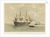 HMS 'Caledonia', 120 guns, lying in Plymouth Sound by Henry Andrews Luscombe