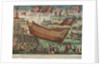 A view of the launching of HMS'Queen Charlotte' from Deptford Yard, 17 July 1810 by unknown