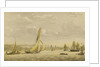 The Thames barge 'Charlotte', towed in by 'Vigilant' off Greenwich by unknown