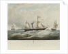 The Niger Expedition... off Holyhead... August-October 1841, HMS 'Albert', 'Sudan' and 'Wilberforce' by Samuel Walters