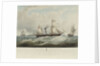 The Niger Expedition... off Holyhead... August-October 1841, HMS 'Albert', 'Sudan' and 'Wilberforce' by Samuel Walters