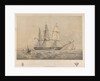HMS 'Leander' (1848), 50-gun vessel, appointed to convey the Royal Commissioners to the Exhibition at New York by Ackermann