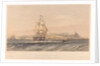 HMS 'Hannibal' 91 Guns... flagship... leaving Anapa, June 12th 1855 by Sir Oswald Walters Brierly; R. M. Bryson; Day & Son; Goupil & Co; P & D Colnaghi & Co Ltd