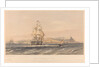 HMS 'Hannibal' 91 Guns... flagship... leaving Anapa, June 12th 1855 by Sir Oswald Walters Brierly; R. M. Bryson; Day & Son; Goupil & Co; P & D Colnaghi & Co Ltd