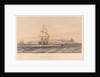 HMS 'Hannibal' 91 Guns... flagship... leaving Anapa, June 12th 1855 by Sir Oswald Walters Brierly; R. M. Bryson; Day & Son; Goupil & Co; P & D Colnaghi & Co Ltd