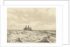 Three masted sailing vessel at sea (2) by John Everett
