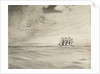 Four masted sailing vessel in a calm sea (3) by John Everett
