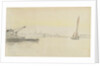 Sketch of various sailing vessels on the Thames at Greenwich by John Everett