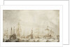 Dutch herring busses on the fishing ground by Willem van de Velde the Elder
