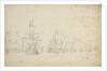 De With's squadron at anchor by Willem van de Velde the Elder