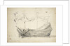 Portrait of a Dutch two-decker by Willem van de Velde the Elder