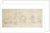 A flute, a Dutch merchantman and a frigate taking in sail in a light breeze by Willem van de Velde the Elder