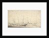 Weyschuits getting ready for sea in the Helder by Willem van de Velde the Elder