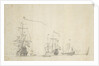 Dutch ships lying by by Willem van de Velde the Elder