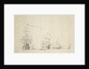 Dutch ships lying by by Willem van de Velde the Elder