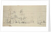 Dutch ships at anchor furling sails by Willem van de Velde the Elder