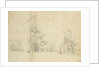 A galjoot before the wind and Dutch ships at anchor by Willem van de Velde the Elder