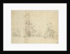 A galjoot before the wind and Dutch ships at anchor by Willem van de Velde the Elder