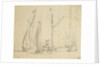 A boeier yacht, smalschip and galjoot by Willem van de Velde the Elder