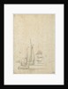 A wijdschip, boeier yacht and Dutch ships in a light breeze by Willem van de Velde the Elder