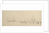 Dutch ships at anchor in harbour by Willem Van de Velde the Younger