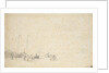 Two pinks lying at the end of a pier by Willem Van de Velde the Younger