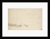 Two pinks lying at the end of a pier by Willem Van de Velde the Younger