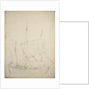 Portrait of a small Dutch frigate by Willem Van de Velde the Younger