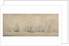 The Dutch fleet tacking by Willem van de Velde the Elder
