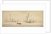 A States yacht and Dutch ships before a light breeze by Willem Van de Velde the Younger