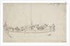 Study of a French fishing boat by Willem Van de Velde the Younger