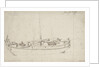Study of a French fishing boat by Willem Van de Velde the Younger