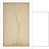 A study of two furled sails by Willem Van de Velde the Younger