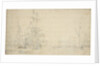 The Dutch fleet becalmed in a swell: furling sails, May 1672? by Willem van de Velde the Elder