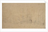 The Dutch fleet becalmed at anchor in a swell, May 1672? by Willem van de Velde the Elder