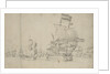 A Dutch flagship with a despatch vessel on her quarter, May 1672? by Willem van de Velde the Elder
