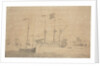 An English flagship and a ketch at anchor, June 1673? by Willem van de Velde the Elder