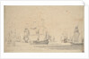 English ships, a ketch and a galliot in a light breeze, June 1673? by Willem van de Velde the Elder